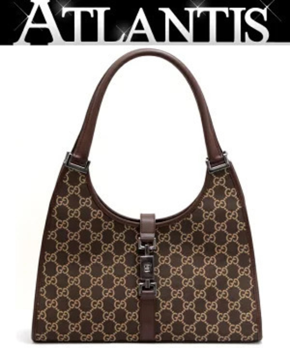 Gucci Jackie handbag GG canvas brown